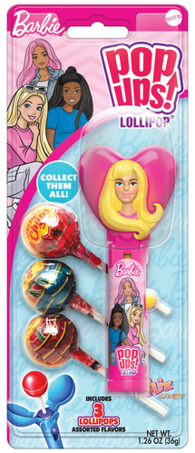 Flix Pop Ups! Barbie & Friends Chupa Chupa Lollipops 6ct